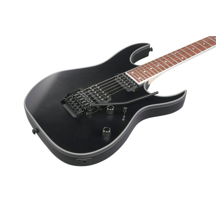 Ibanez Rg420ex bkf Black Flat Electric Guitar, body closeup front