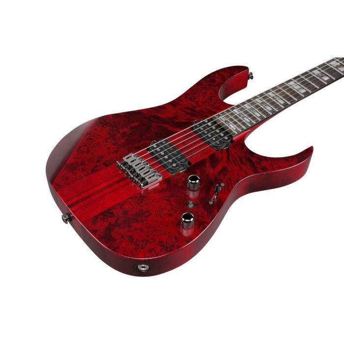 Ibanez Rgt1221pb swl Stained Wine Red Low Gloss Electric Guitar, body closeup front