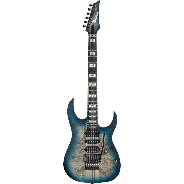 Ibanez Rgt1270pb ctf Cosmic Blue Starburst Flat Electric Guitar, front view