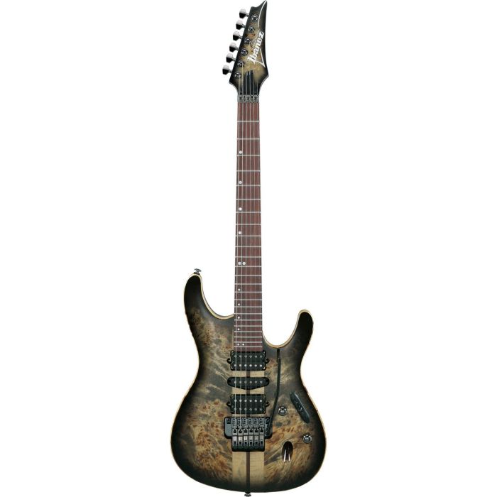Ibanez S1070pbz ckb Charcoal Black Burst Electric Guitar W Bag, front view