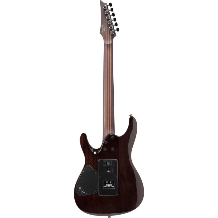 Ibanez S1070pbz ckb Charcoal Black Burst Electric Guitar W Bag, rear view