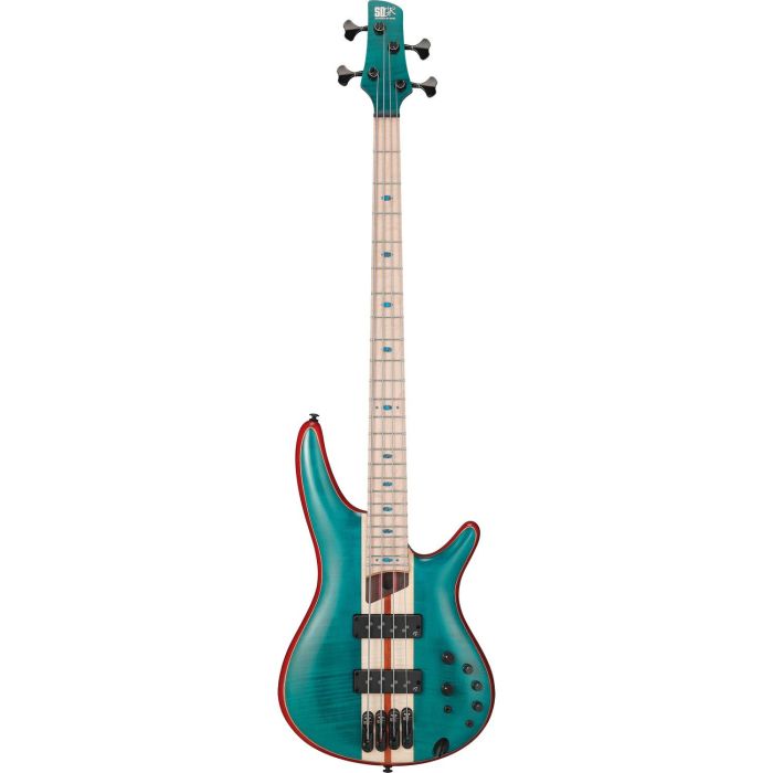 Ibanez Sr1420b cgl Caribbean Green Low Gloss Bass Guitar, front view