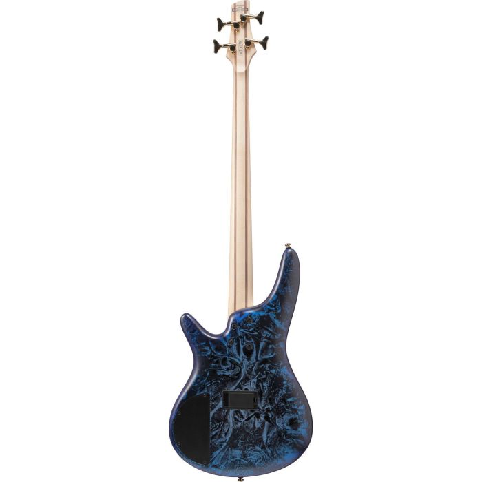 Ibanez Sr300edx czm Cosmic Blue Frozen Matte Bass Guitar, rear view