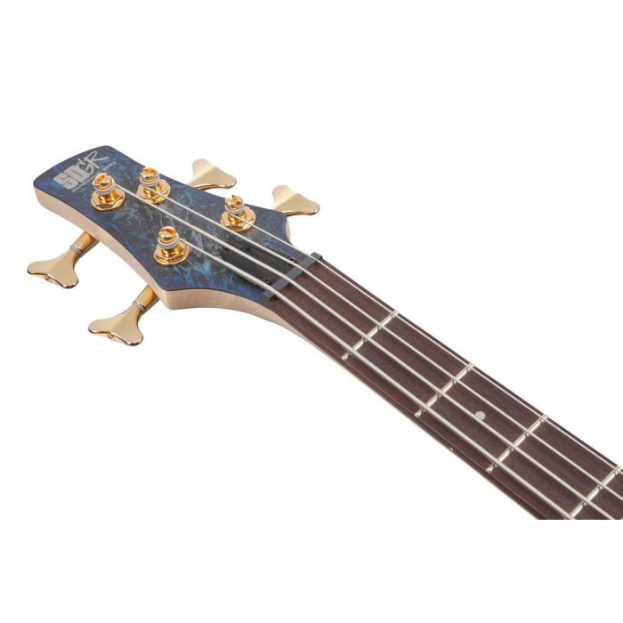 Ibanez Sr300edx czm Cosmic Blue Frozen Matte Bass Guitar, case