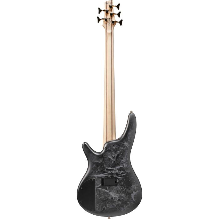 Ibanez Sr305edx bzm Black Ice Frozen Matte 5 String Bass Guitar, rear view