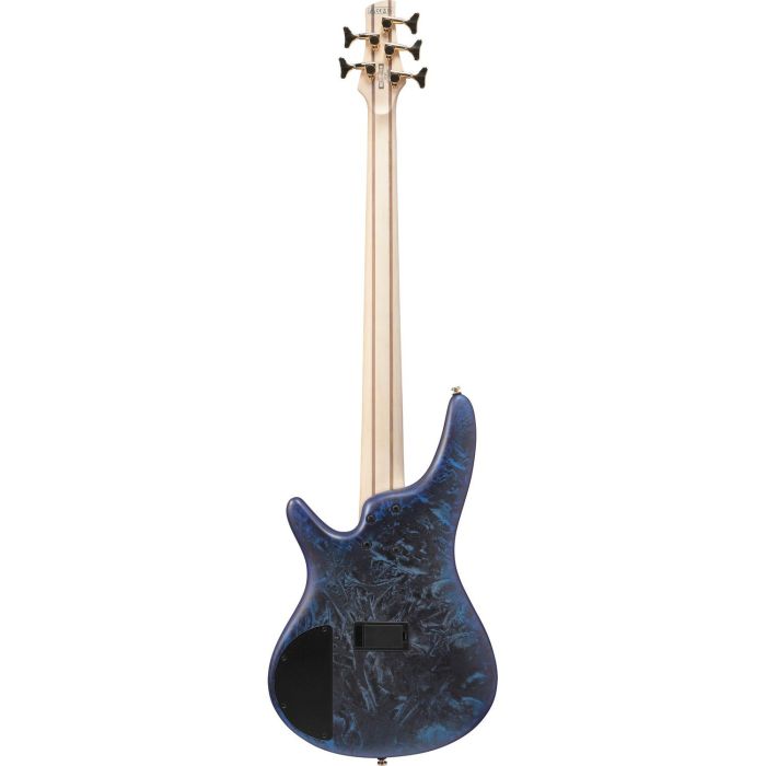 Ibanez Sr305edx czm Cosmic Blue Frozen Matte 5 String Bass Guitar, rear view