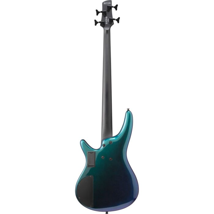 Ibanez Srms720 bcm Blue Chameleon Bass Guitar, rear view