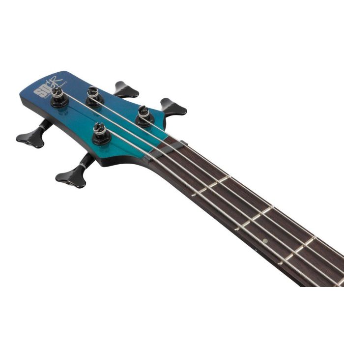 Ibanez Srms720 bcm Blue Chameleon Bass Guitar, headstock front