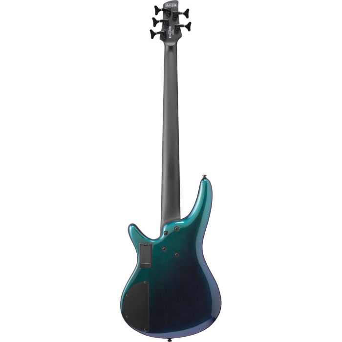 Ibanez Srms725 bcm Blue Chameleon 5 String Bass Guitar, rear view