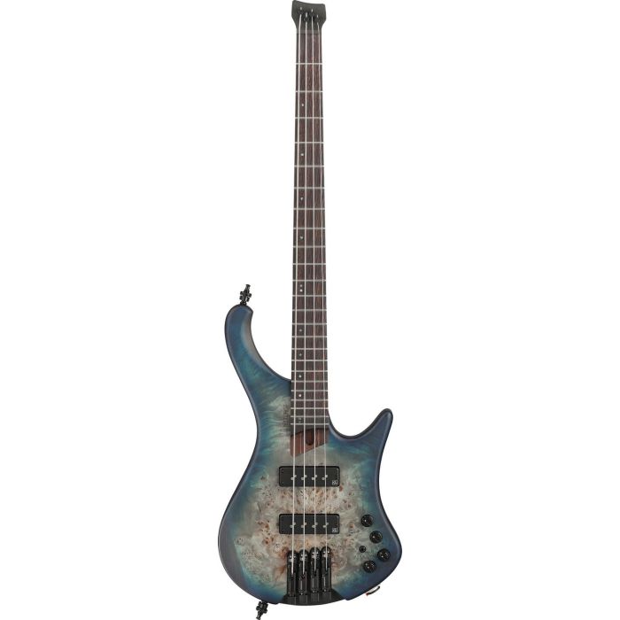 Ibanez Ehb1500 ctf Cosmic Blue Starburst Flat Bass Guitar, front view