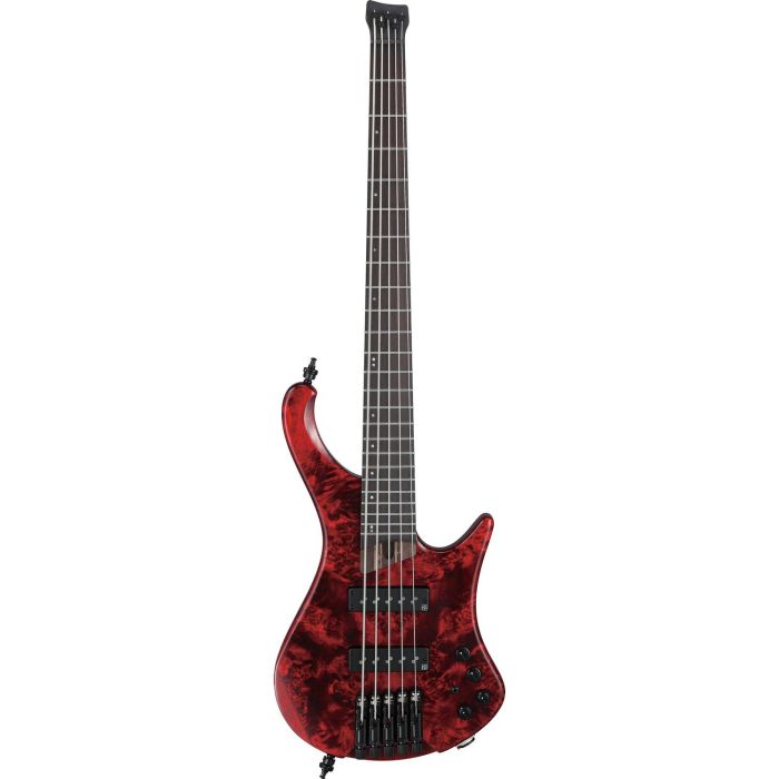 Ibanez Ehb1505 swl Stained Wine Red Low Gloss 5 String Bass Guitar, front view