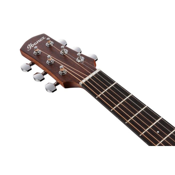 Ibanez Aam50 opn Open Pore Natural Acoustic Guitar, headstock front