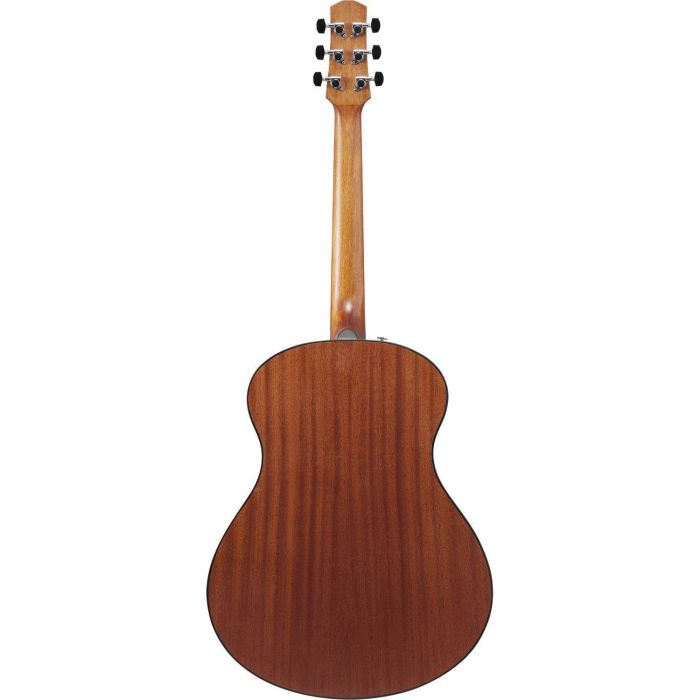 Ibanez Aam54 opn Open Pore Natural Acoustic Guitar, rear view