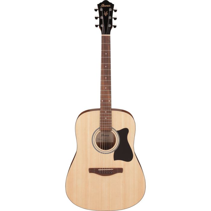 Ibanez V40 opn Open Pore Natural Acoustic Guitar, front view