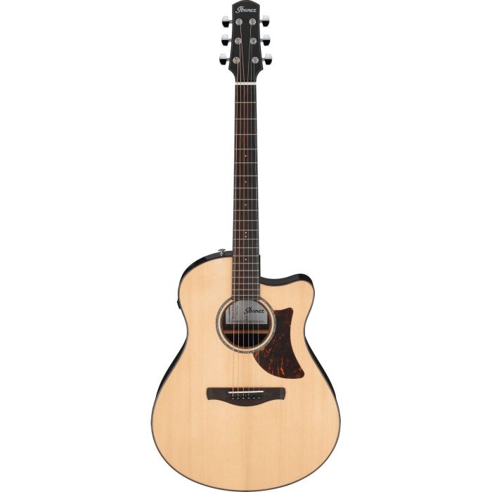 Ibanez Aam380ce nt Natural High Gloss Electro acoustic Guitar, front view