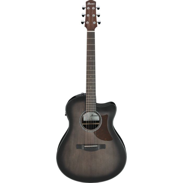 Ibanez Aam70ce tbn Trans Charcoal Burst LG Electro acoustic Guitar, front view