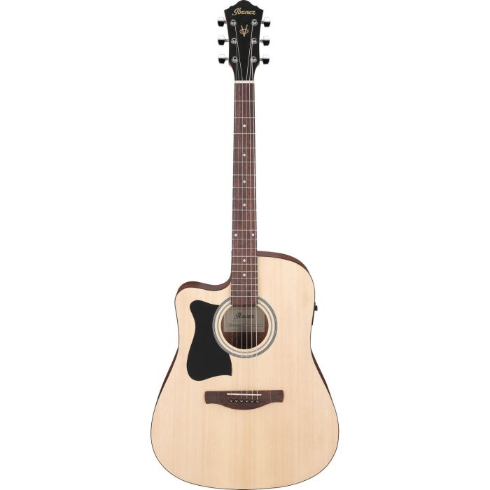 Ibanez V40lce opn Open Pore Natural Left Handed Electro acoustic Guitar, front view