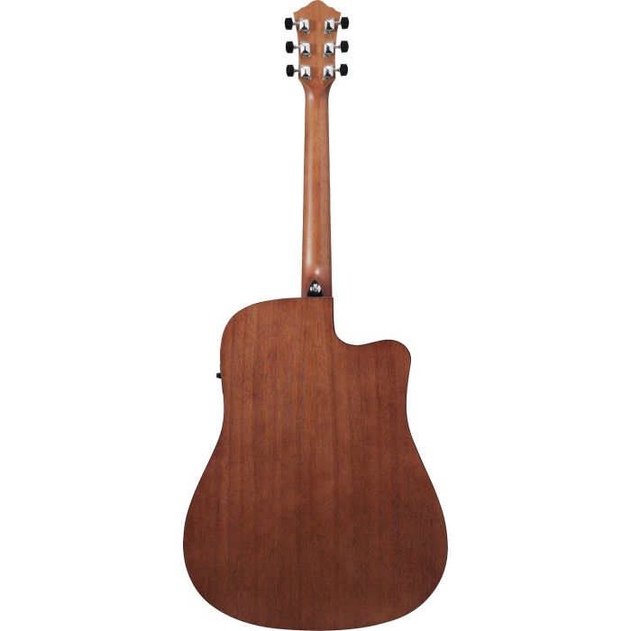 Ibanez V40lce opn Open Pore Natural Left Handed Electro acoustic Guitar, rear view