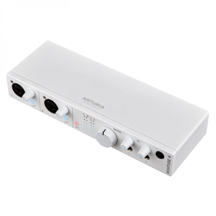 Arturia MiniFuse 4 USB Audio Interface White Angled