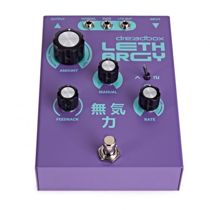 Dreadbox Lethargy 8-Stage Phase Shifter Pedal top angle