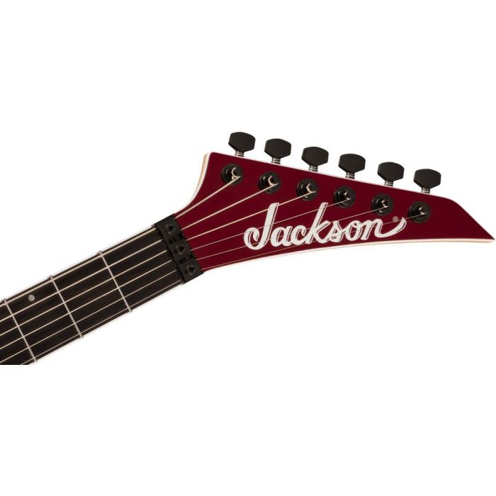 Jackson Pro Plus Series DKA Ebony Fingerboard Oxblood headstock front