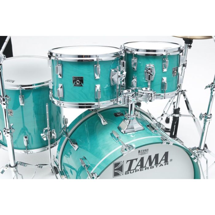 Tama Superstar 4pc Drum Shell Pack 22" Aqua Marine toms