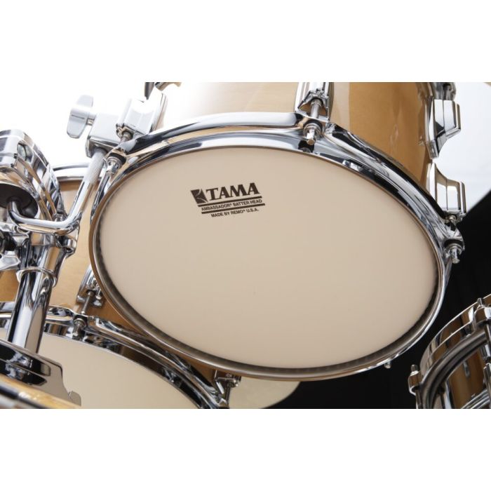 Tama Superstar 4pc Drum Shell Kit - 22x14 BD 10x8 TT 12x8 TT 16x16 FT With MTH800 Double Tom Holder - Super Maple reso 