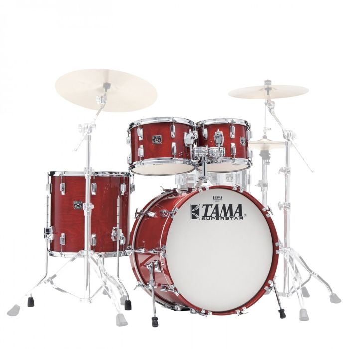 Tama Superstar 4pc Drum Shell Pack 22" Cherry Wine front