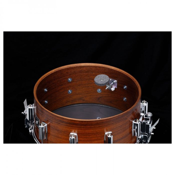 Tama Mastercraft Rosewood 14x6.5 Snare Drum featuring 7.5mm, 15ply All Rosewood Shell inner shell