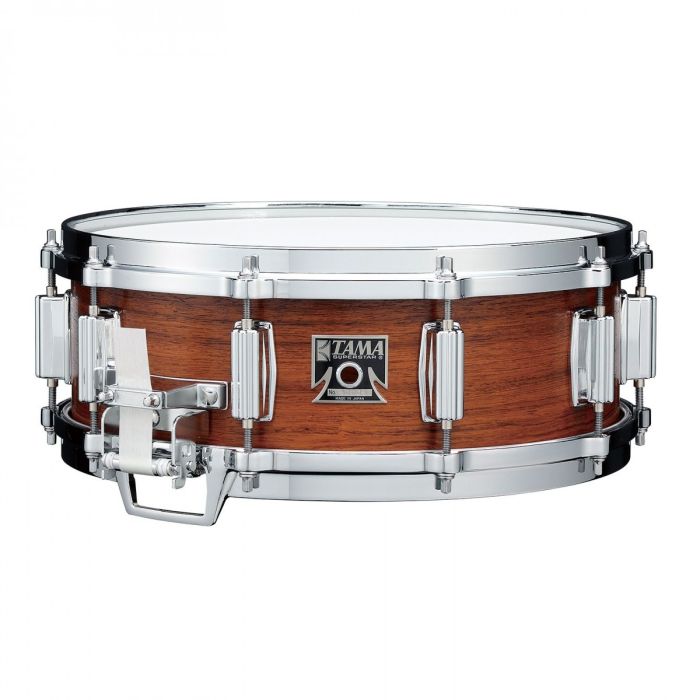 Tama Mastercraft Rosewood 14x5 Snare Drum featuring 7.5mm, 15ply All Rosewood Shell front