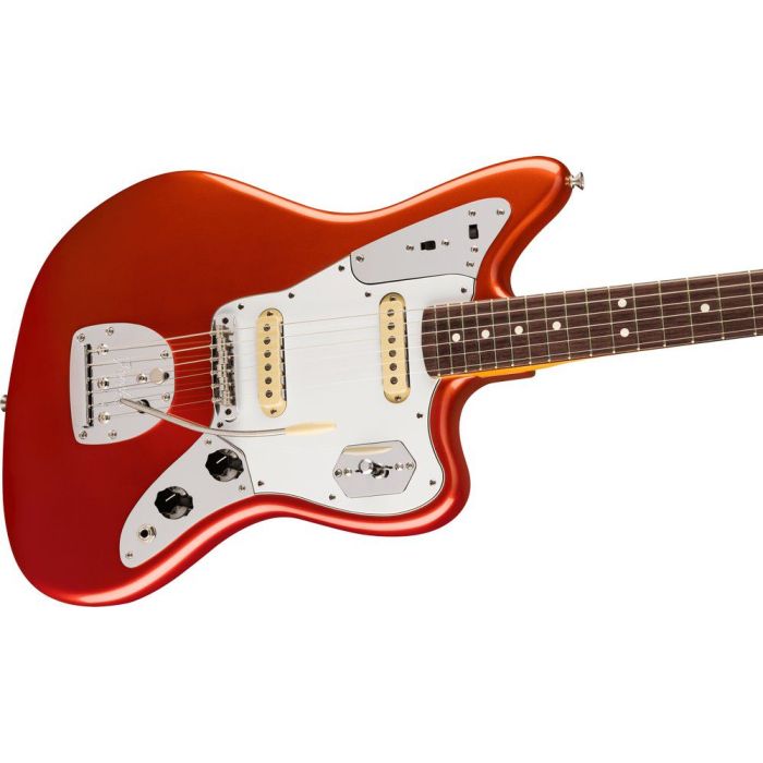 Fender Johnny Marr Jaguar Electric Guitar, Metallic KO angled view