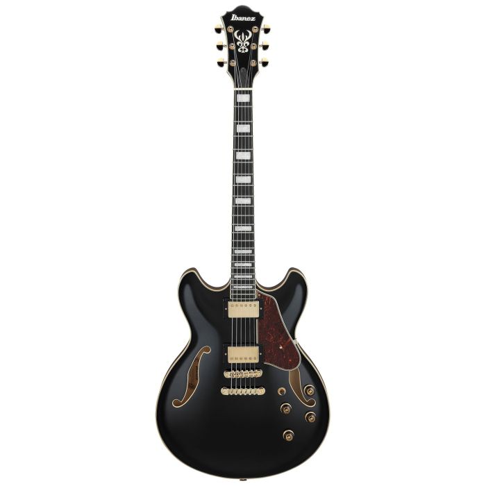 Ibanez AS93BC-BK Artcore Expressionist Semi-Hollow Guitar, Black front view