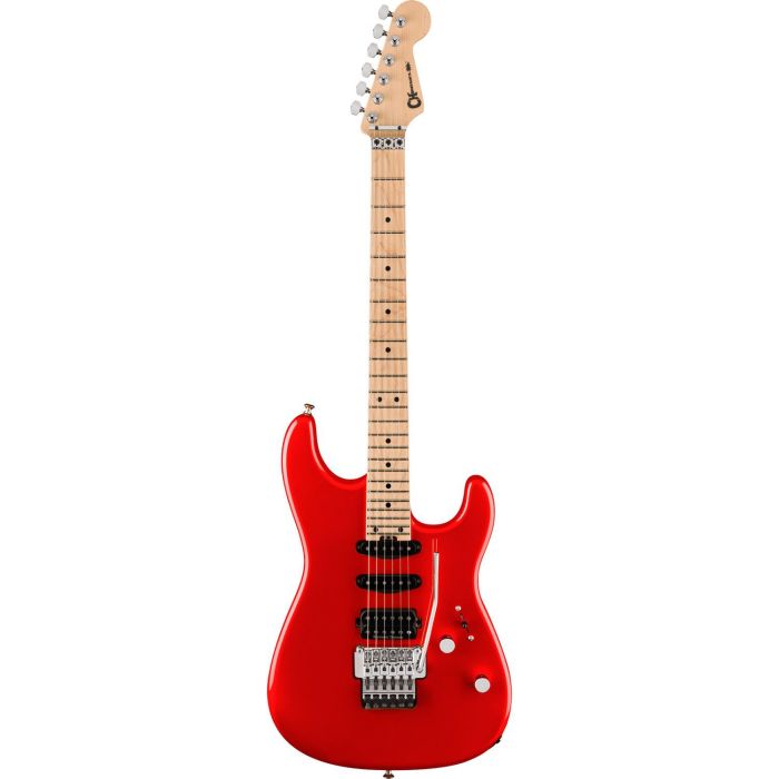 Charvel MJ SD1 24 HSS FR MT MPL Metallic Red Electric Guitar, front view