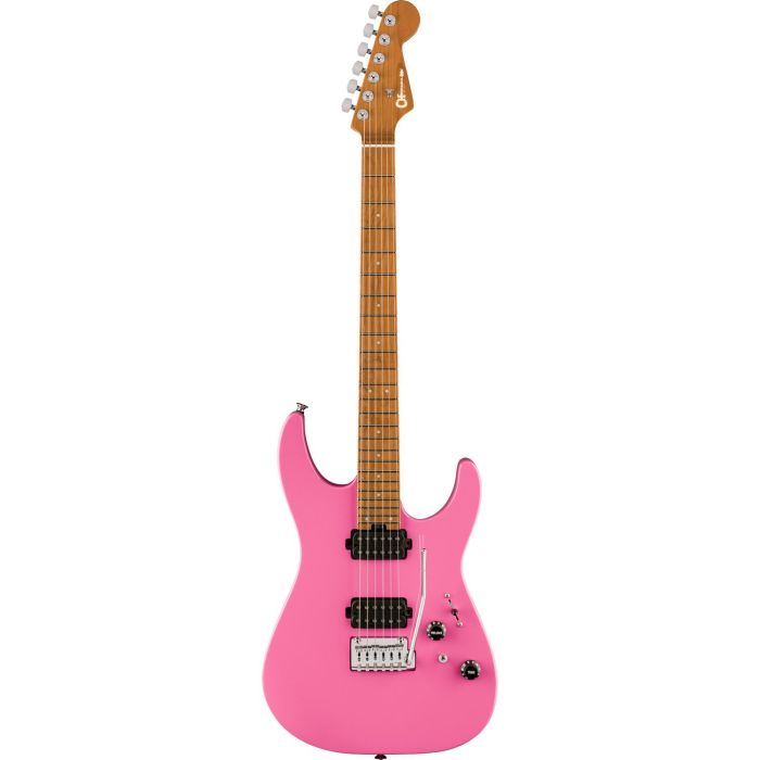 Charvel Pro Mod DK24 HH 2PT CM Bubblegum Pink Electric Guitar, front view