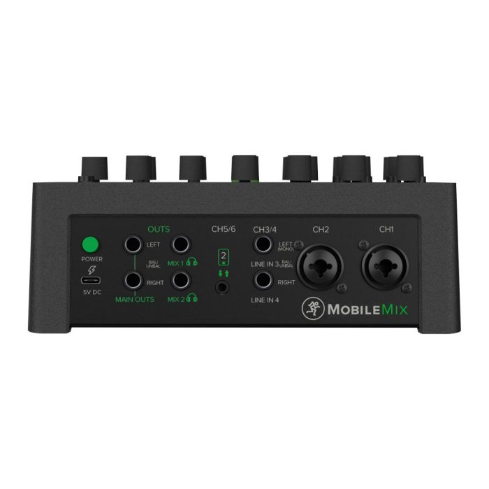 Mackie Mobilemix 8 Channel USB Live Sound and Streaming Mixer Back