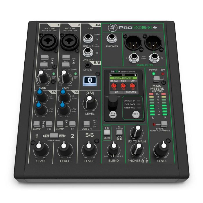 Mackie ProFX6v3+ Analogue USB Mixing Desk With Bluetooth