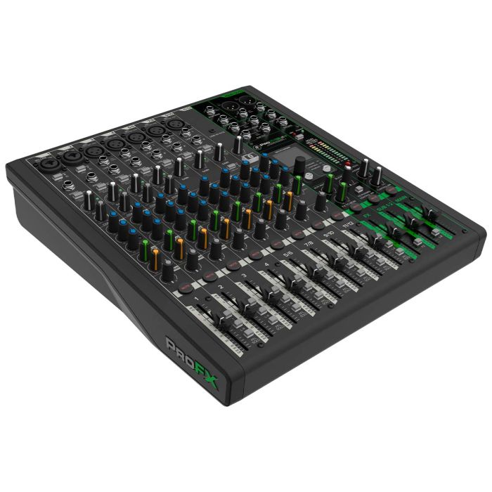 Mackie ProFX12v3+ Analogue USB Mixing Desk With Bluetooth Angled