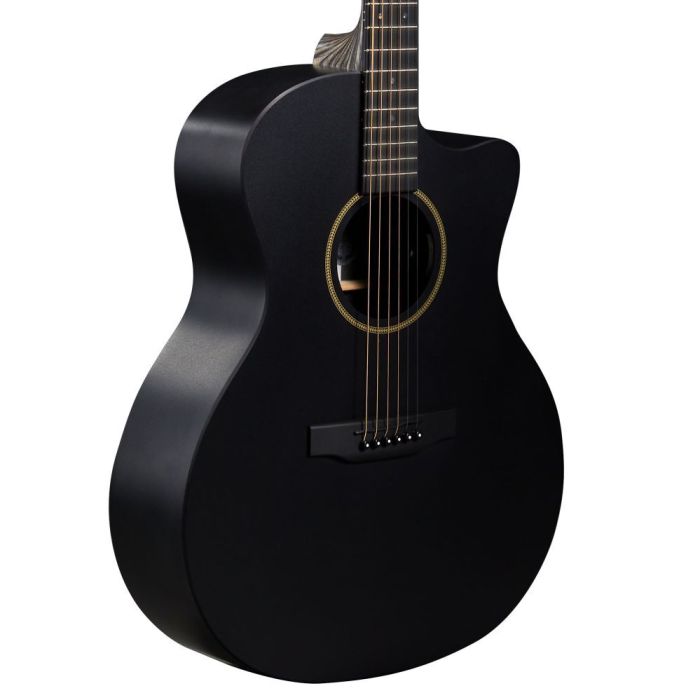 Martin GPC-X1E HPL Black Top Electro Acoustic Guitar Angled