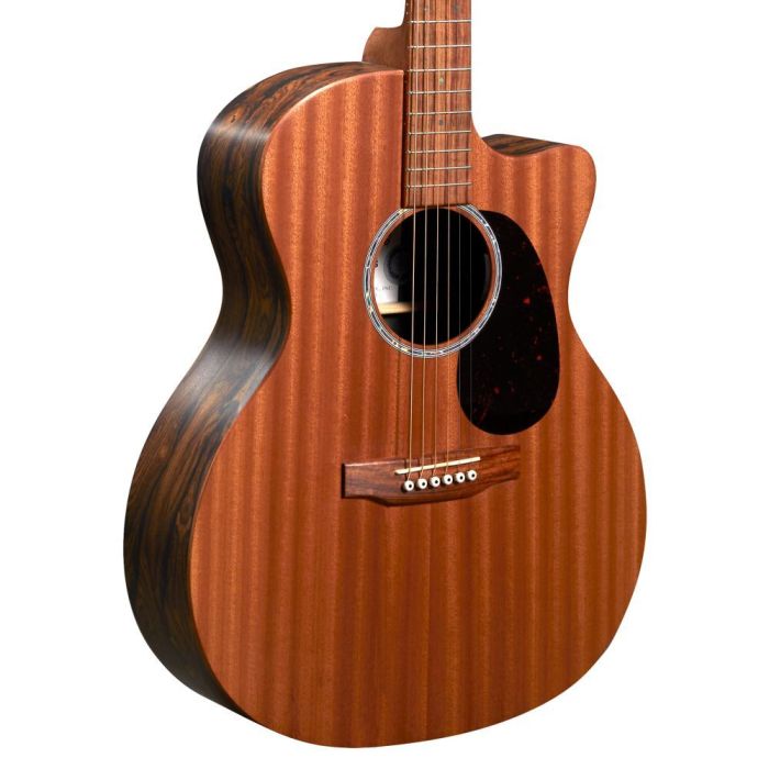 Martin GPC-X2E Ziricote Electro Acoustic Guitar Body Angled
