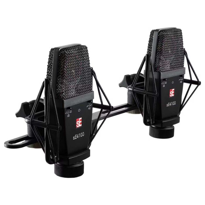 sE Electronics sE4100 Large Diaphragm Condenser Cardioid Microphone - Matched Pair Angled