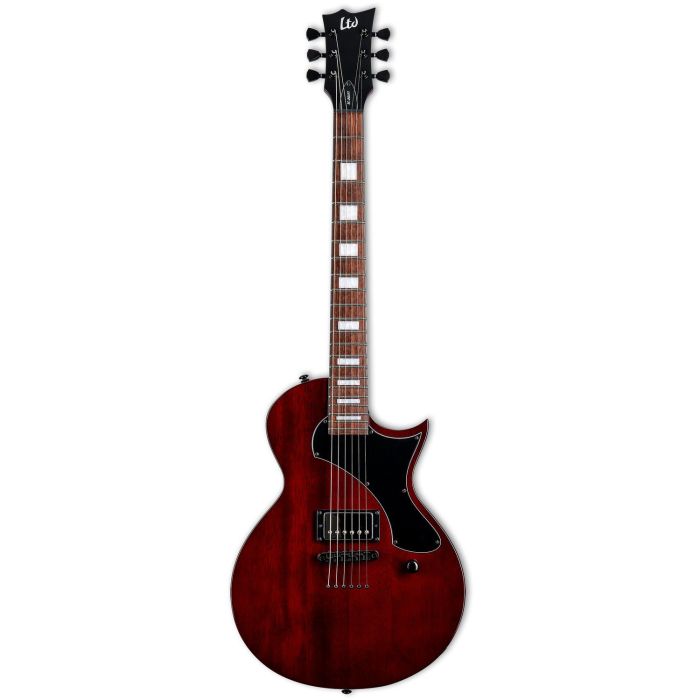 ESP LTD Eclipse EC 201 FT See Thru Black Cherry Electric Guitar, front view