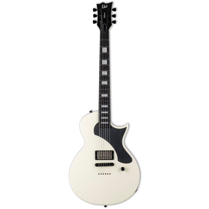 ESP LTD Eclipse EC 01 FT Olympic White Electric Guitar, front view