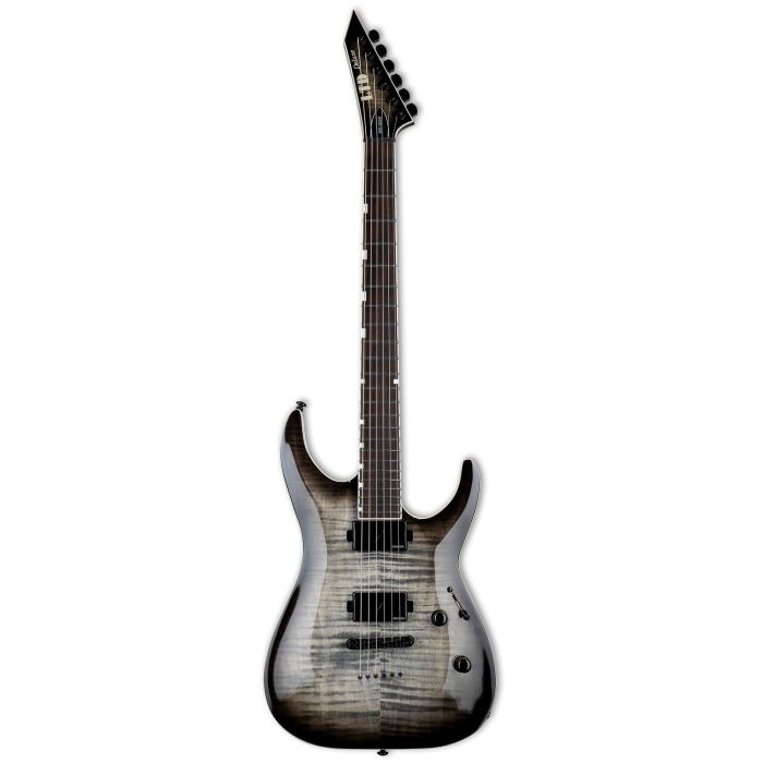 ESP LTD MH 1000NT FM Charcoal Burst Electric Guitar, front view