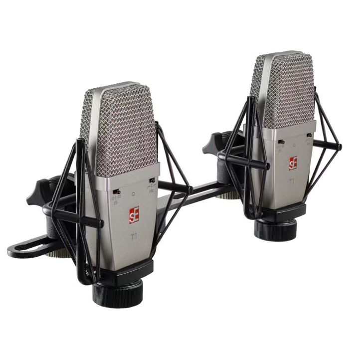 sE Electronics T1 Large Diaphragm Condenser Cardioid Microphone - Matched Pair Angled