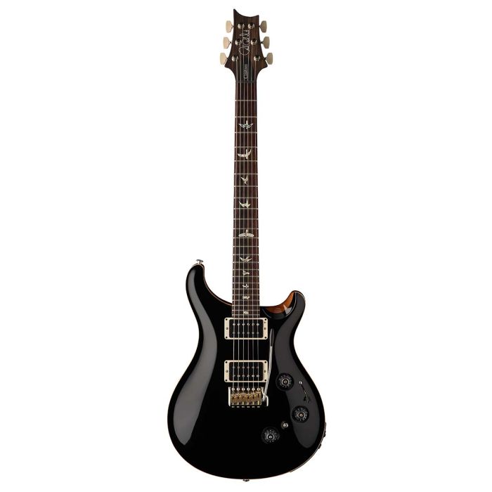 PRS Custom 24 Piezo Electric Guitar, Black (2024) Front