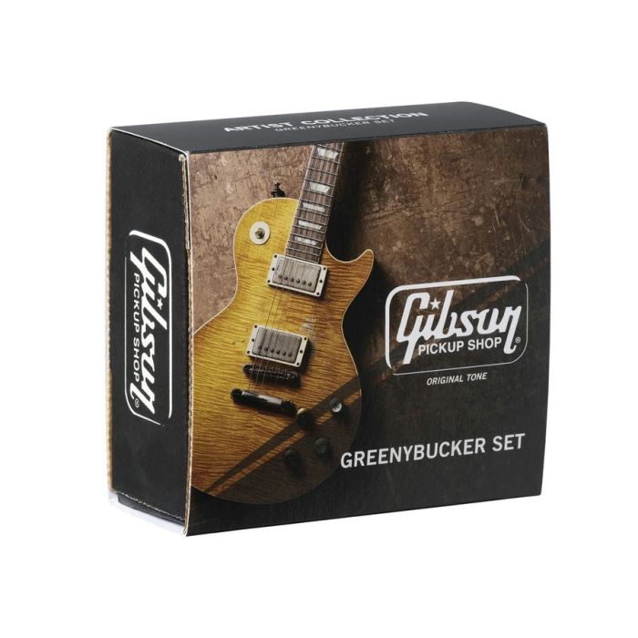 Gibson Artist Collection Pickup Kirk Hammett Greenybucker Set (Double black Nickel cover Unpotted Rhythm pickup reverse