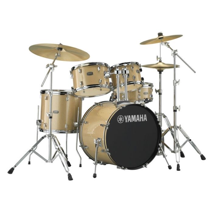 Yamaha Rydeen RDP0F5 Champagne Glitter 20 Inch Shell Pack Hardware and Cymbals