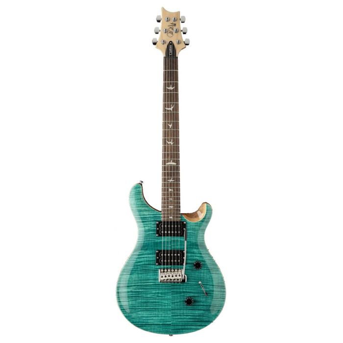 PRS SE Custom 24 Electric Guitar, Turquoise front view