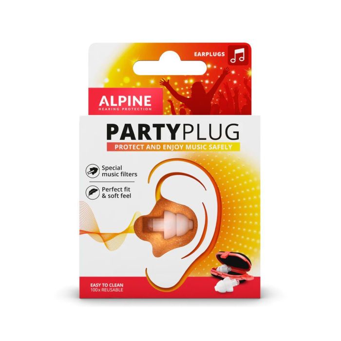 Alpine Limited Edition Party Plug EarPlugs, White front view