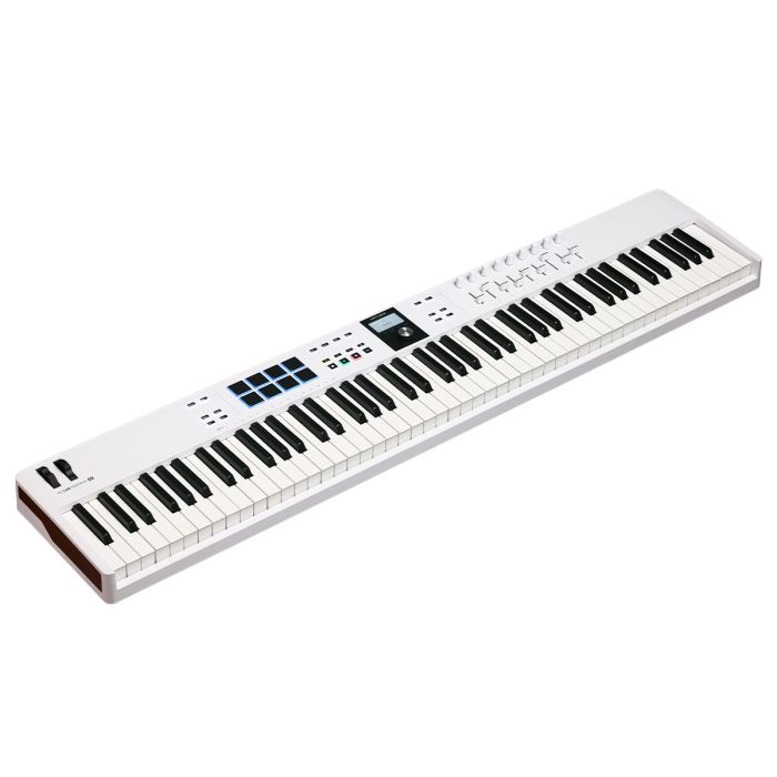 Arturia Keylab Essential 88 MK3 MIDI Keyboard, White Anglrd